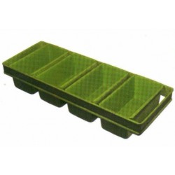Composite moulds for toasts and wheat bakery products, 4 parts, deep drawn,  small ribbing 580 mm