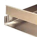 Blacha wypiekowa z wyjmowaną ścianką, ze szczeliną, grubość materiału 1.5 mm, wymiary 580 x 200 mm