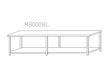 Stół do pracy ze stali szlachetnej z dolną półką i podporą pośrednią, szer.: 2500 mm / głęb.: 800 mm / wys.: 900 mm